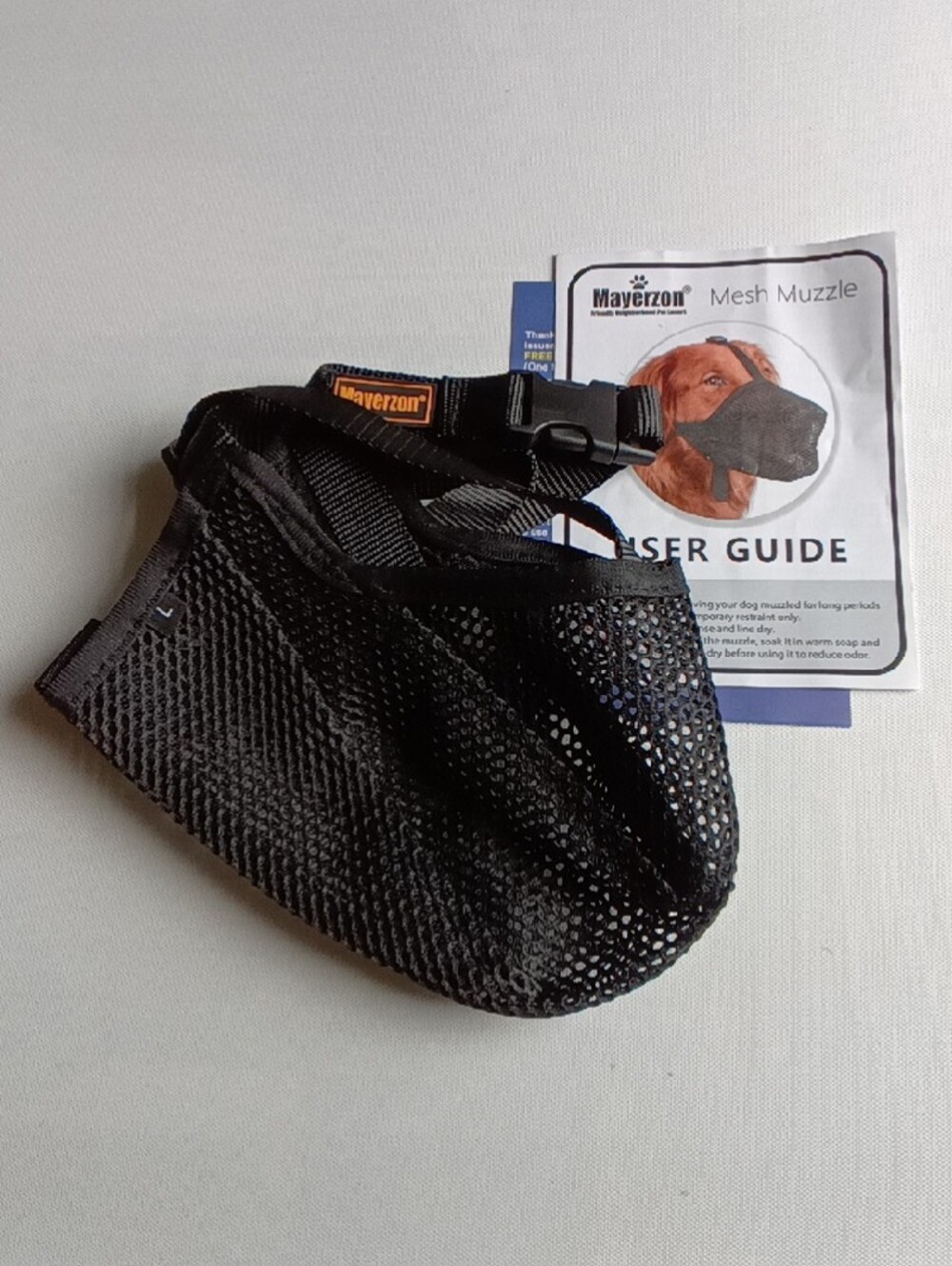 Mayerzon Black Mesh Dog 🐶 Muzzle Size L